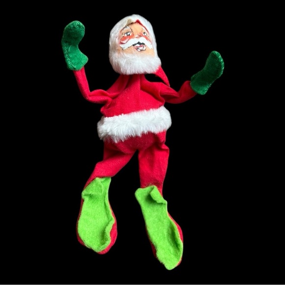 Vintage Annalee Mobilitee Santa and Mrs Claus 1963 & 1970 Christmas Decor - Picture 4 of 6